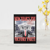 かわいいトランプ新年勝利パーティー花火 カード (黄色い花)