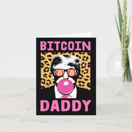 かわいいトランプBitcoin Daddy Crypto Finance Moneyクルー カード (正面)