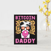 かわいいトランプBitcoin Daddy Crypto Finance Moneyクルー カード (黄色い花)