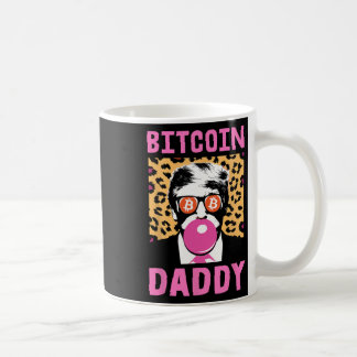 かわいいトランプBitcoin Daddy Crypto Finance Moneyクルー コーヒーマグカップ