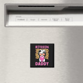 かわいいトランプBitcoin Daddy Crypto Finance Moneyクルー マグネット (インサイチュ (食洗機))
