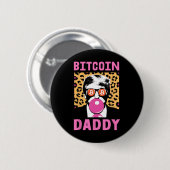 かわいいトランプBitcoin Daddy Crypto Finance Moneyクルー 缶バッジ (正面&裏面)