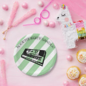 かわいいトランペットロックアンドロールミュージカル楽器 ペーパープレート (パーティー)