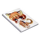 かわいいトラ愛ノート ノートブック (右側)