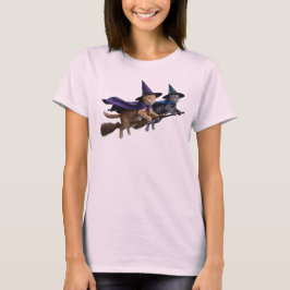 かわいいトラ柄の魔女デュオTシャツ Tシャツ