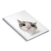 かわいいトラ猫のキャラクター ノートブック (右側)