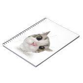 かわいいトラ猫のキャラクター ノートブック (左側)
