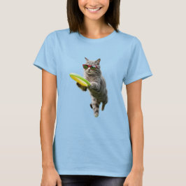 かわいいトラ猫ディスクゴルファー Tシャツ