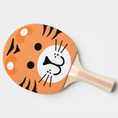 かわいいトラ ワイルドジャングル サファリ キッズ カートゥーン 卓球ラケット (横)