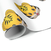 かわいいトラEmoji ラッピングペーパー (ロールコーナー)