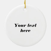 かわいいトリオオブ雪だるまホリデーキープサケ セラミックオーナメント (裏面)