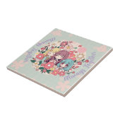 かわいいトリオ – かわいいアニメ女子&フローラビベス タイル (側面)