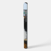 かわいいトリカラーラフなコリードッグアート iPhoneケース (左側面)