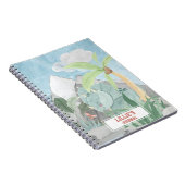 かわいいトリケラトプスの恐竜日記 ノートブック (右側)