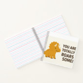 かわいいトリケラトプス恐竜の名言 – 「あなたは完全に ノートブック (内部)