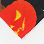 かわいいトリックまたはトリート幽霊とカボチャ フリースブランケット (角)