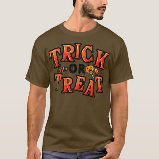かわいいトリックまたはハロウィンキャンディースイーツの衣装 Tシャツ