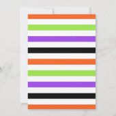 かわいいトリックまたはハロウィーンの衣装パーティー 招待状 (裏面)