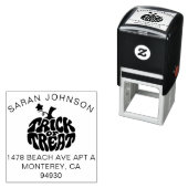 かわいいトリックまたはハロウィーンカボチャを治療 セルフインキングスタンプ (インサイチュ)