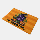 かわいいトリックまたは治療 ドアマット (アングル)