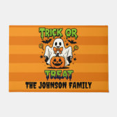 かわいいトリックまたは治療 ドアマット (正面)