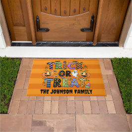 かわいいトリックまたは治療 ドアマット