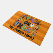 かわいいトリックまたは治療 ドアマット (アングル)