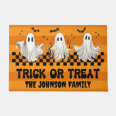 かわいいトリックまたは治療 ドアマット (正面)