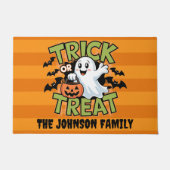 かわいいトリックまたは治療 ドアマット (正面)