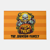 かわいいトリックまたは治療 ドアマット (正面)