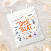 かわいいトリックやハロウィーン5th誕生日パーティー フェイバーバッグ (クリップ留めされた状態)