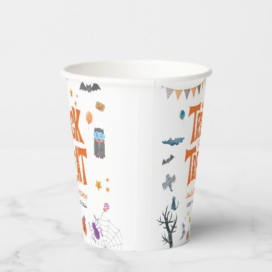 かわいいトリックやハロウィーン5th誕生日パーティー 紙コップ (右)