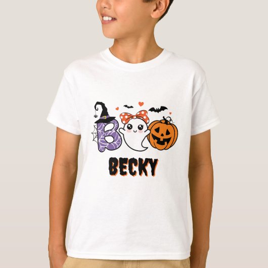 かわいいトリックやブーを扱う Tシャツ (正面)