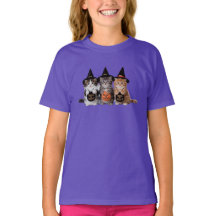 かわいいトリック・オア・トリートの子猫Tシャツ
