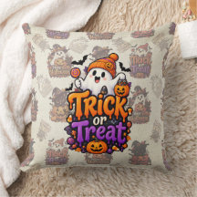 かわいいトリック・オア・トリートの幽霊のハロウィンスローピロー