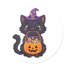 かわいいトリック・オア・トリート 黒猫 ハロウィン キャンディ