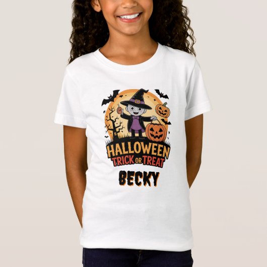 かわいいトリック・オア・トリート Tシャツ (正面)