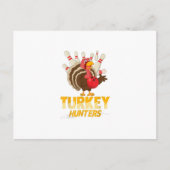 かわいいトルキーハンター面白いボウリング感謝祭 インビテーションポストカード (正面)