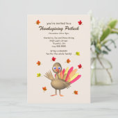 かわいいトルキー感謝祭パーティ 招待状 (スタンド正面)