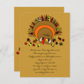 かわいいトルキー 招待状 (正面/裏面)