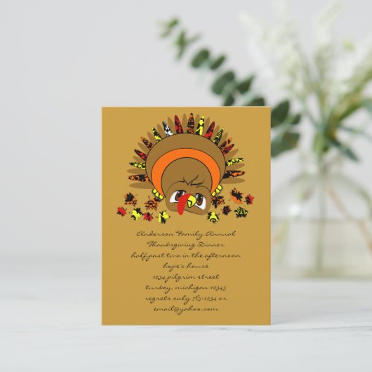 かわいいトルキー 招待状 (スタンド正面)