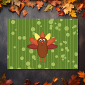 かわいいトルコとカボチャンスサンクスギビング誕生日 招待状