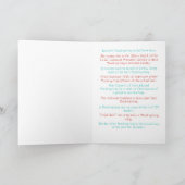 かわいいトルコと感謝祭のおもしろい事実 カード (内部)