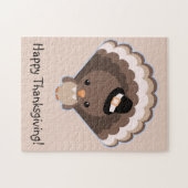 かわいいトルコの感謝祭日 ジグソーパズル (横)