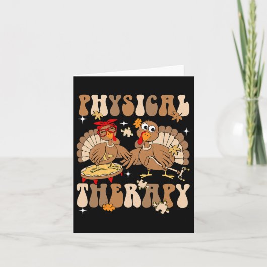 かわいいトルコの理学療法 Pt Pta 秋の秋  カード (正面)