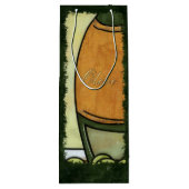 かわいいトルコサンクスギビングワインアクセサリー ワインギフトバッグ (裏面)