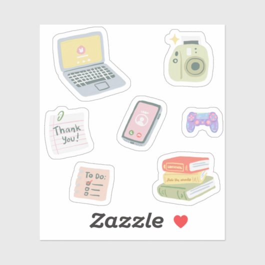 かわいいトレンディーありがとうパック シール (シート)