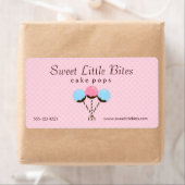 かわいいトレンディーケーキラポップ・アートのベル ラベル (インサイチュ)