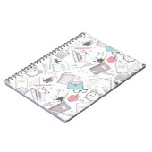 かわいいトレンディーティーチャー学校パターン ノートブック (左側)