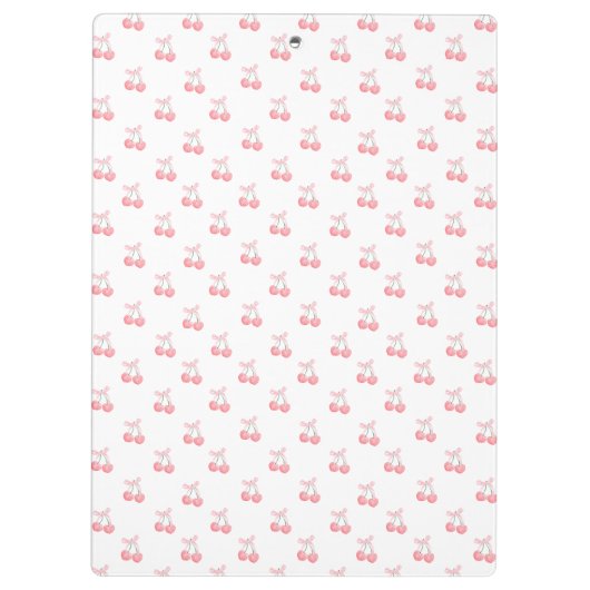 かわいいトレンディーパーソナライズされたさくらんぼ クリップボード (裏面)